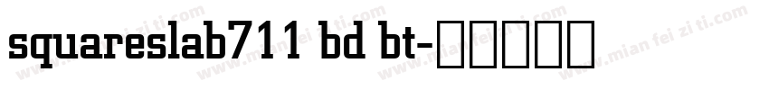squareslab711 bd bt字体转换